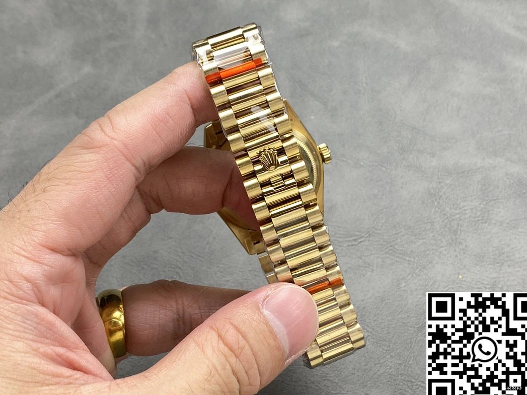 Date v5 Factory Day Green M128238-0130 Gold Yellow Rolex QF Tungsten 36mm Dial Steel 0203